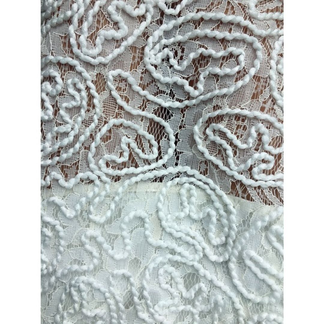 Maticevski Promising Embroidered Lace Midi Skirt Top Wedding Dress with Matching Top