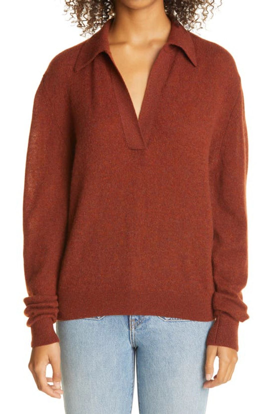 The Jo Sweater in Burgundy #9
