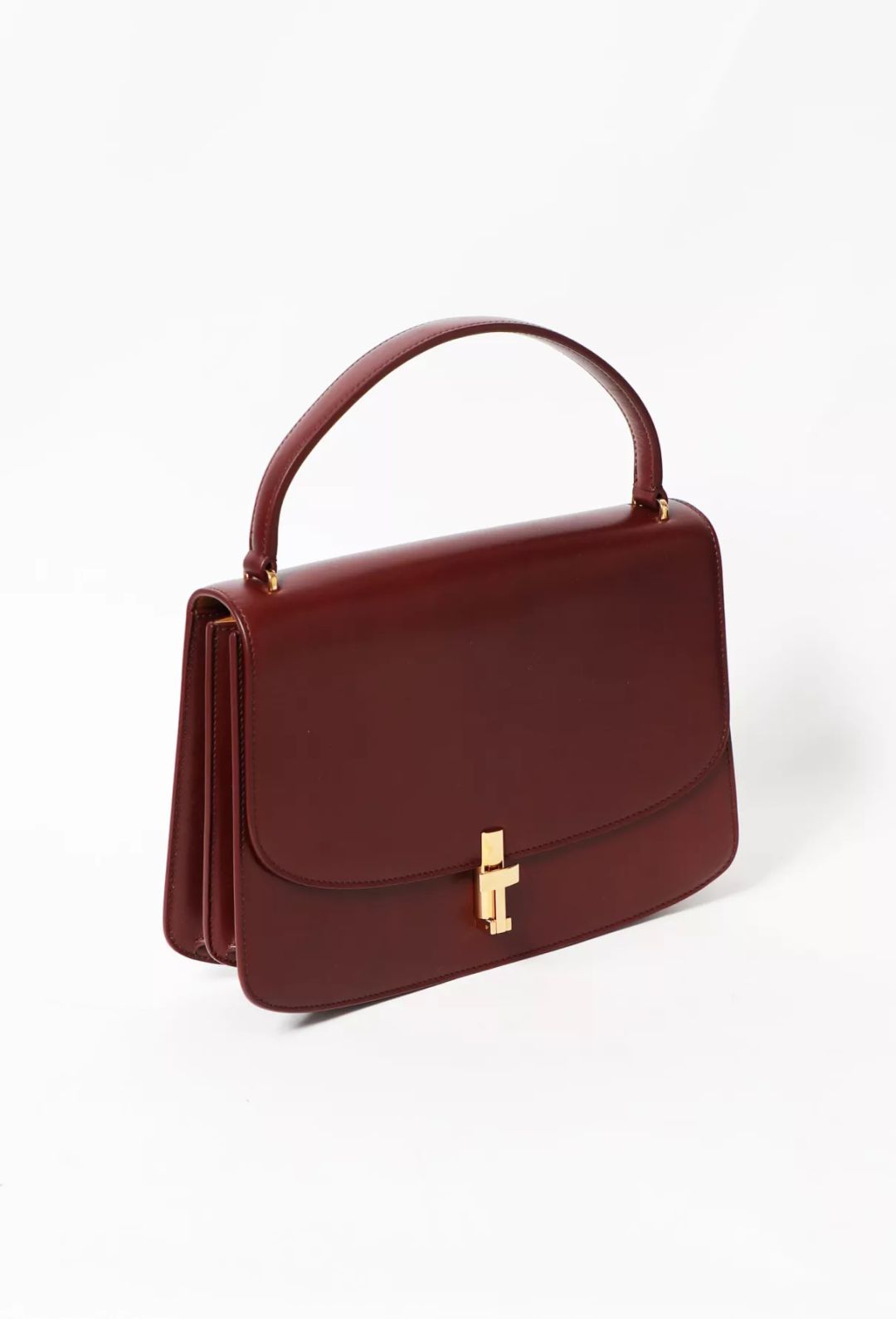 The Row Sofia 10 Small Leather Tote Bag In Red