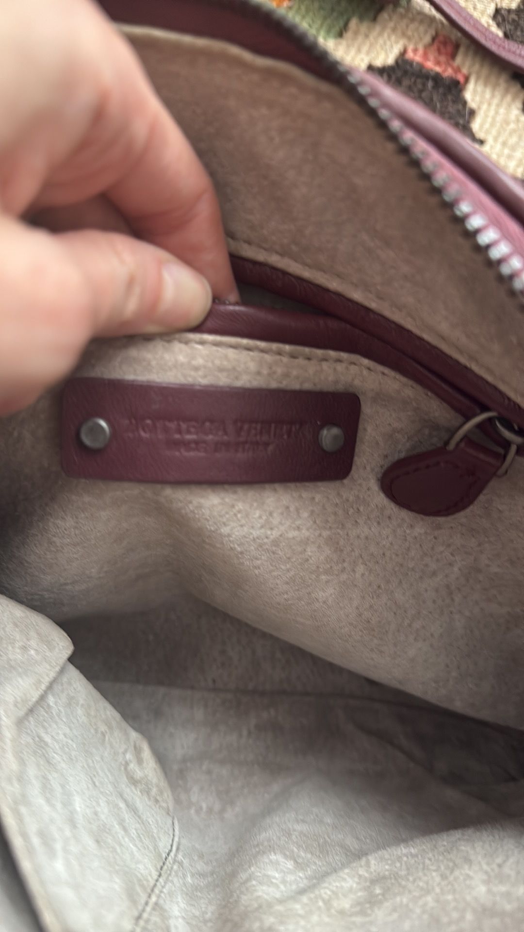 Bottega Veneta Intrecciato Nodini Crossbody Bag in Crimson