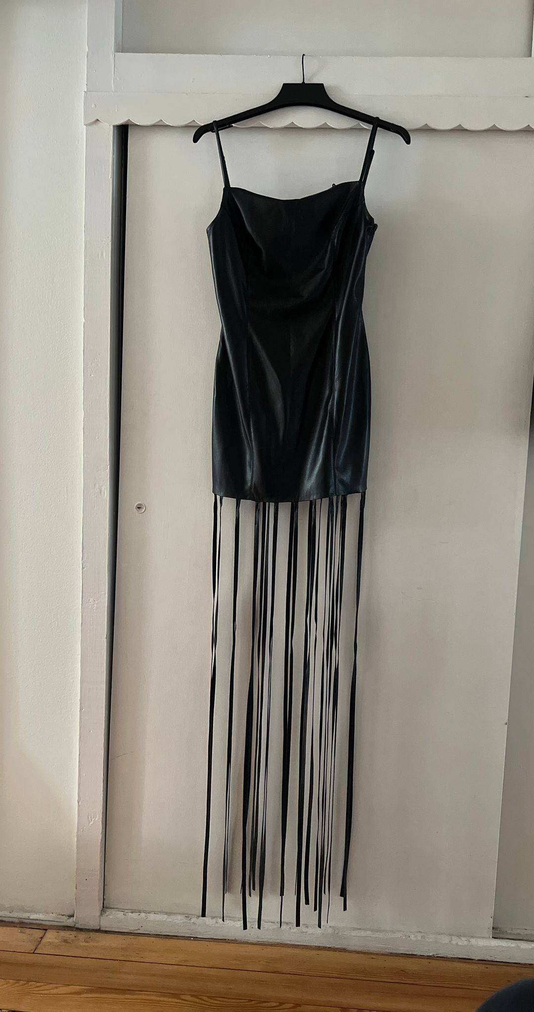 Clary - Okobor™ Alt-Leather Maxi Dress - Black