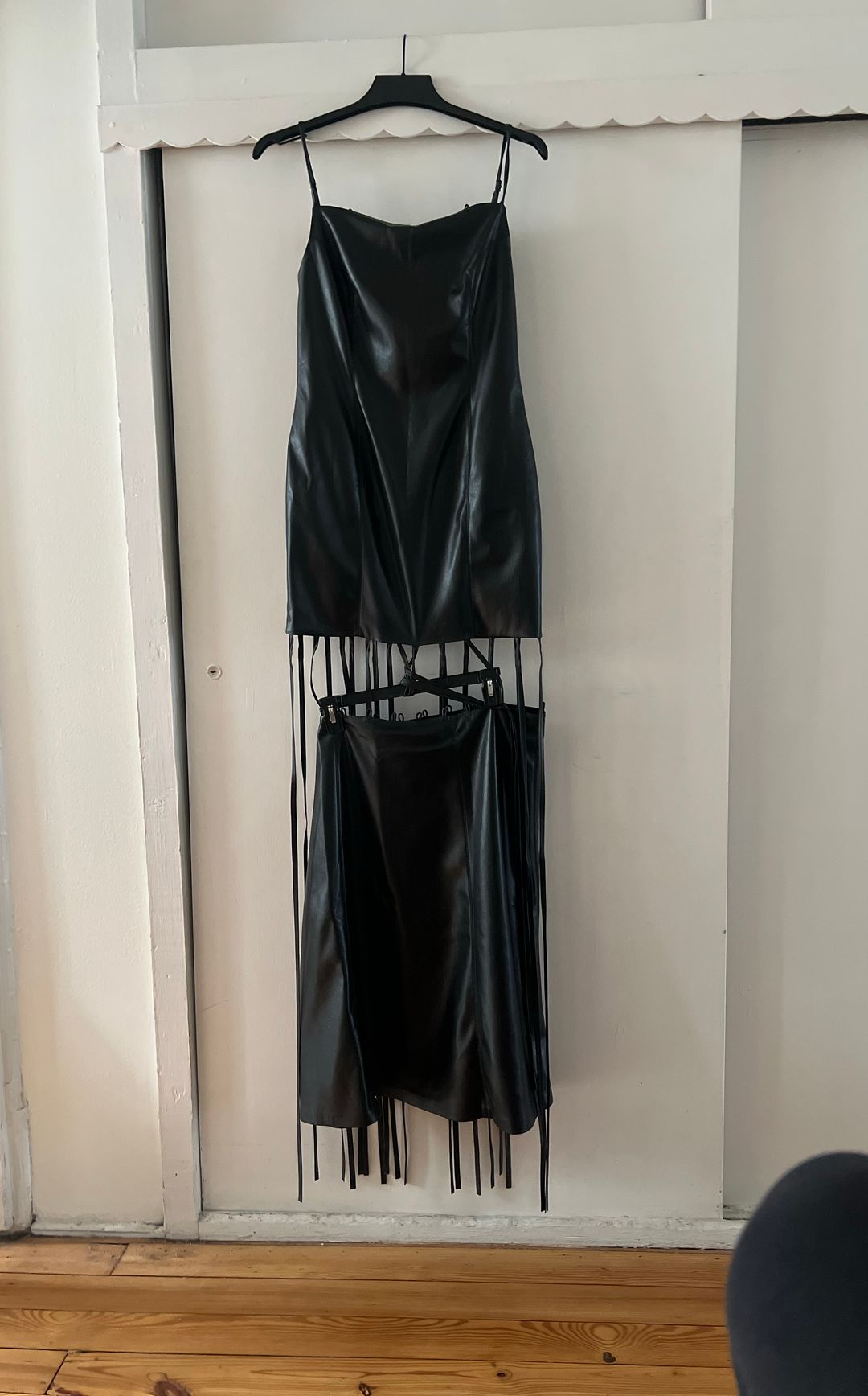 Nanushka Clary - Okobor™ Alt-Leather Maxi Dress - Black