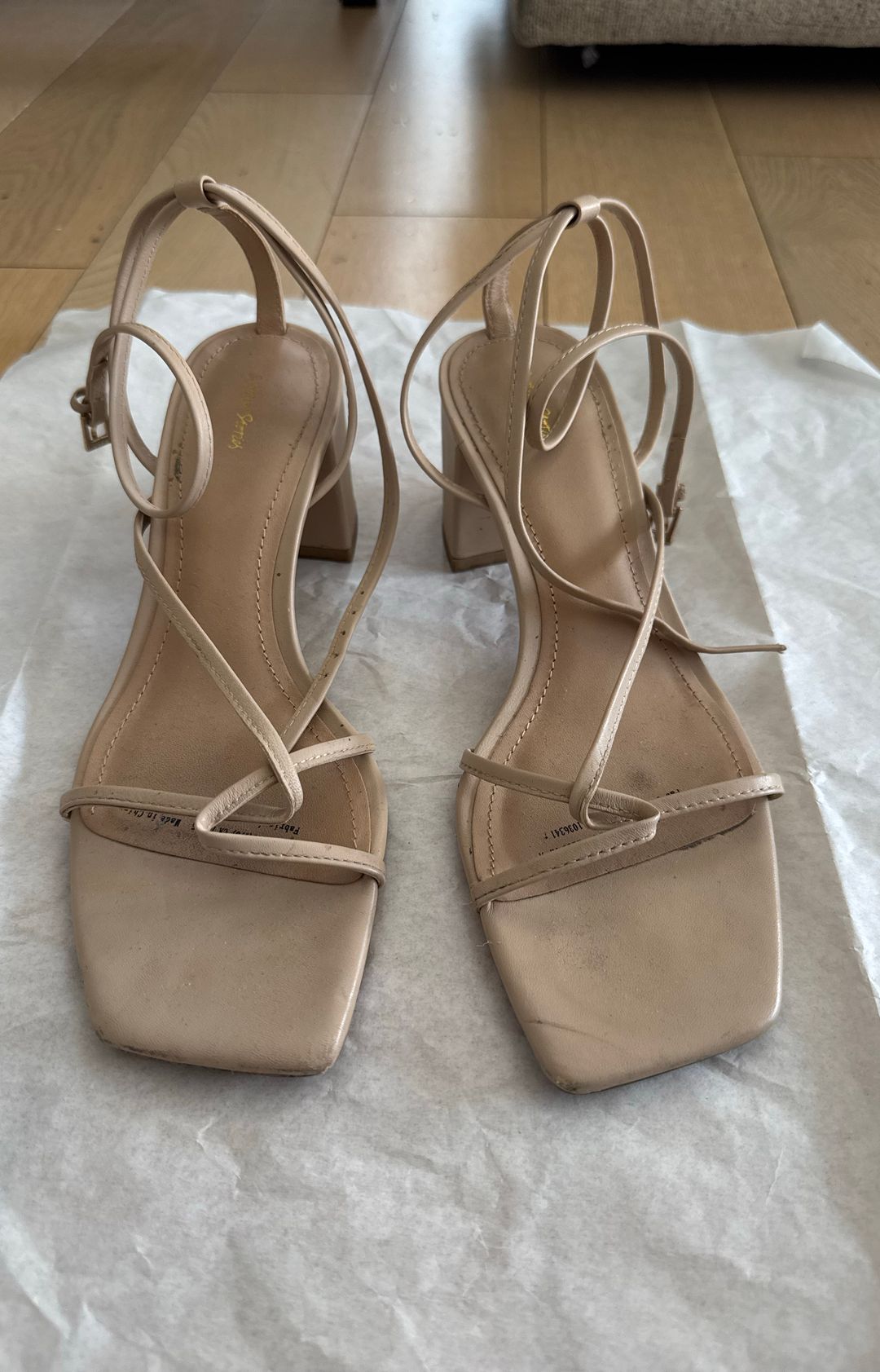 & Other Stories Strappy Leather Heeled Sandals