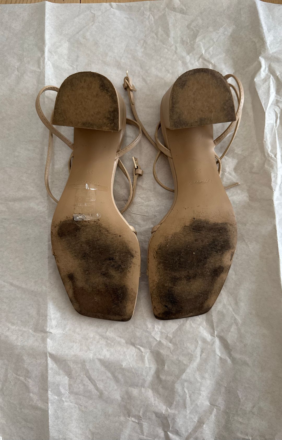 & Other Stories Strappy Leather Heeled Sandals