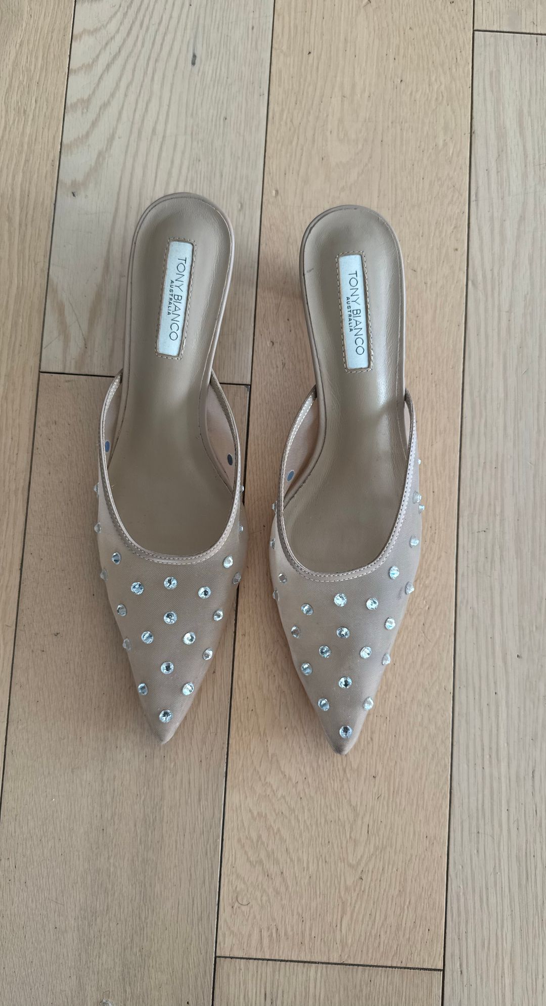 Deco Heels In Skin Nylon