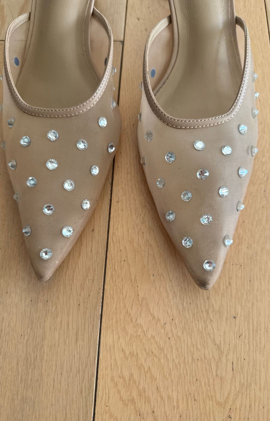 Tony Bianco  Deco Heels In Skin Nylon