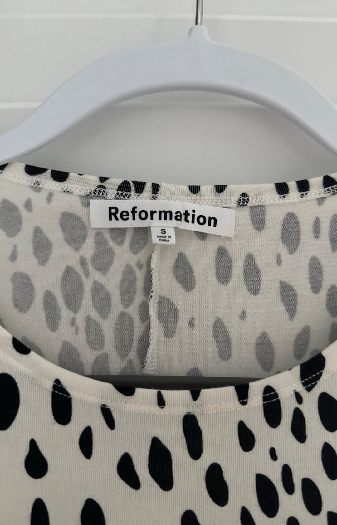 Reformation Kenmare Long Sleeve Knit Minidress In Cheetah