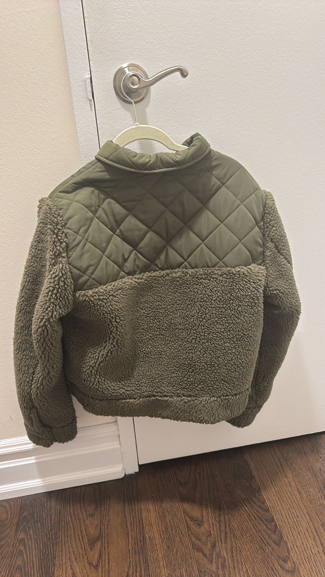 Rails Peyton Womens Quilted Mixed Media Teddy Coat