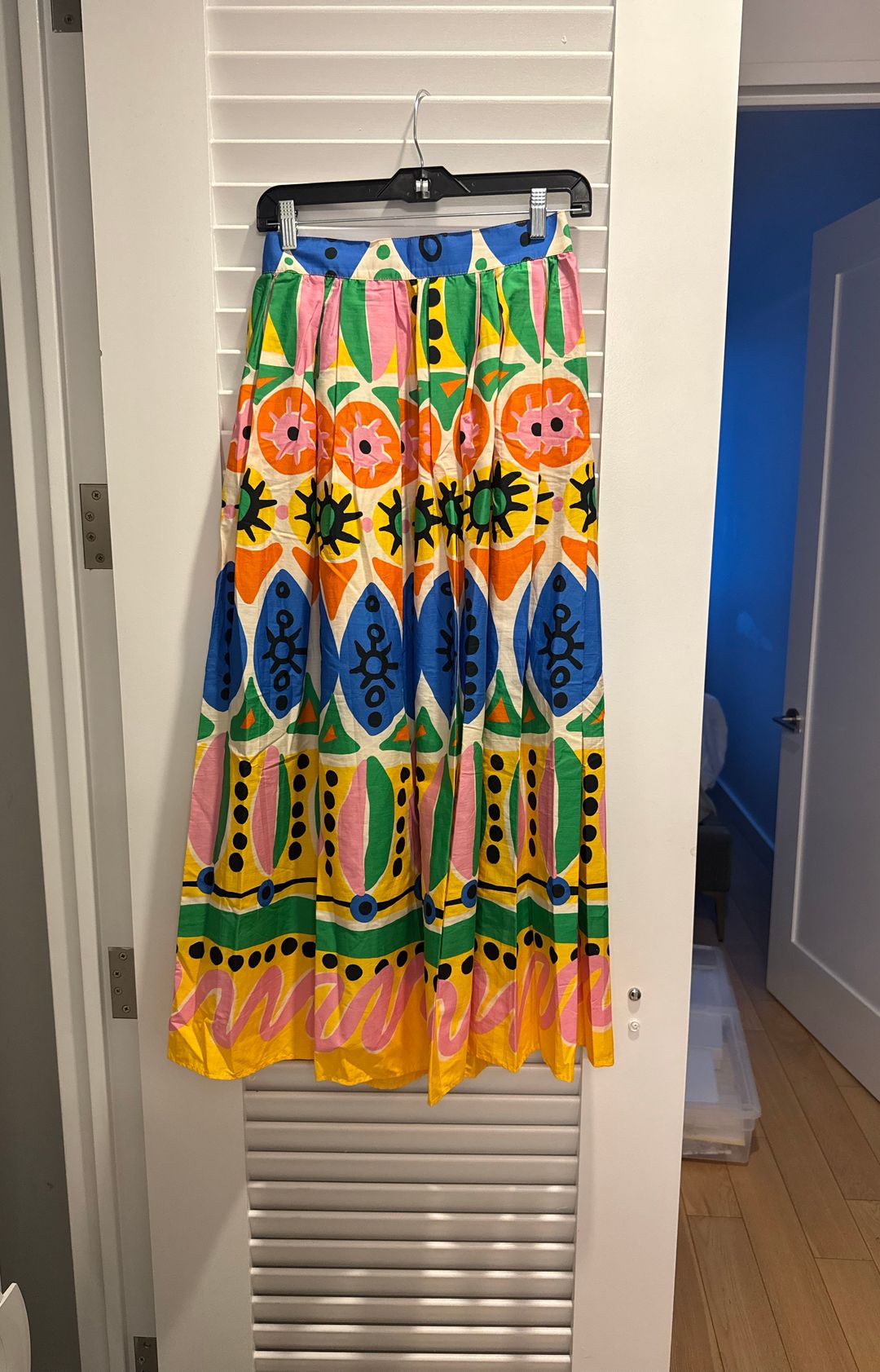 Zara ZARA High Waisted Printed Voluminous Maxi Skirt 7685/024 