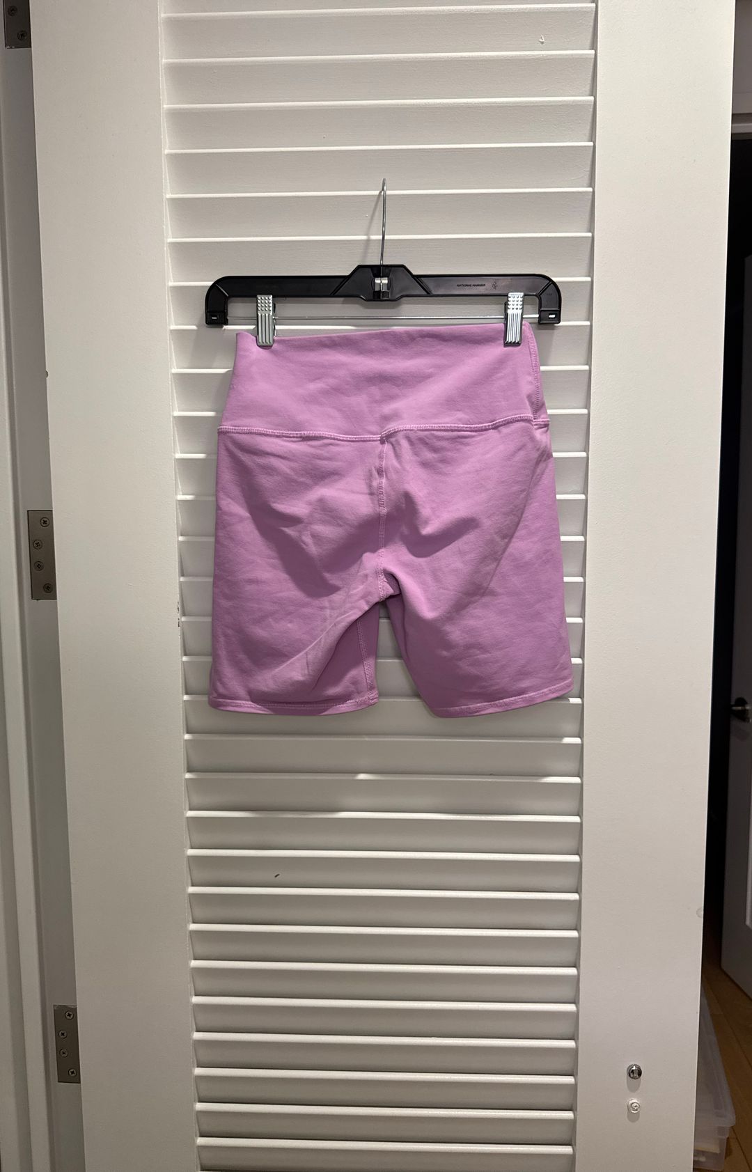Alo Yoga High-Waist Biker Short in Pink Lavender