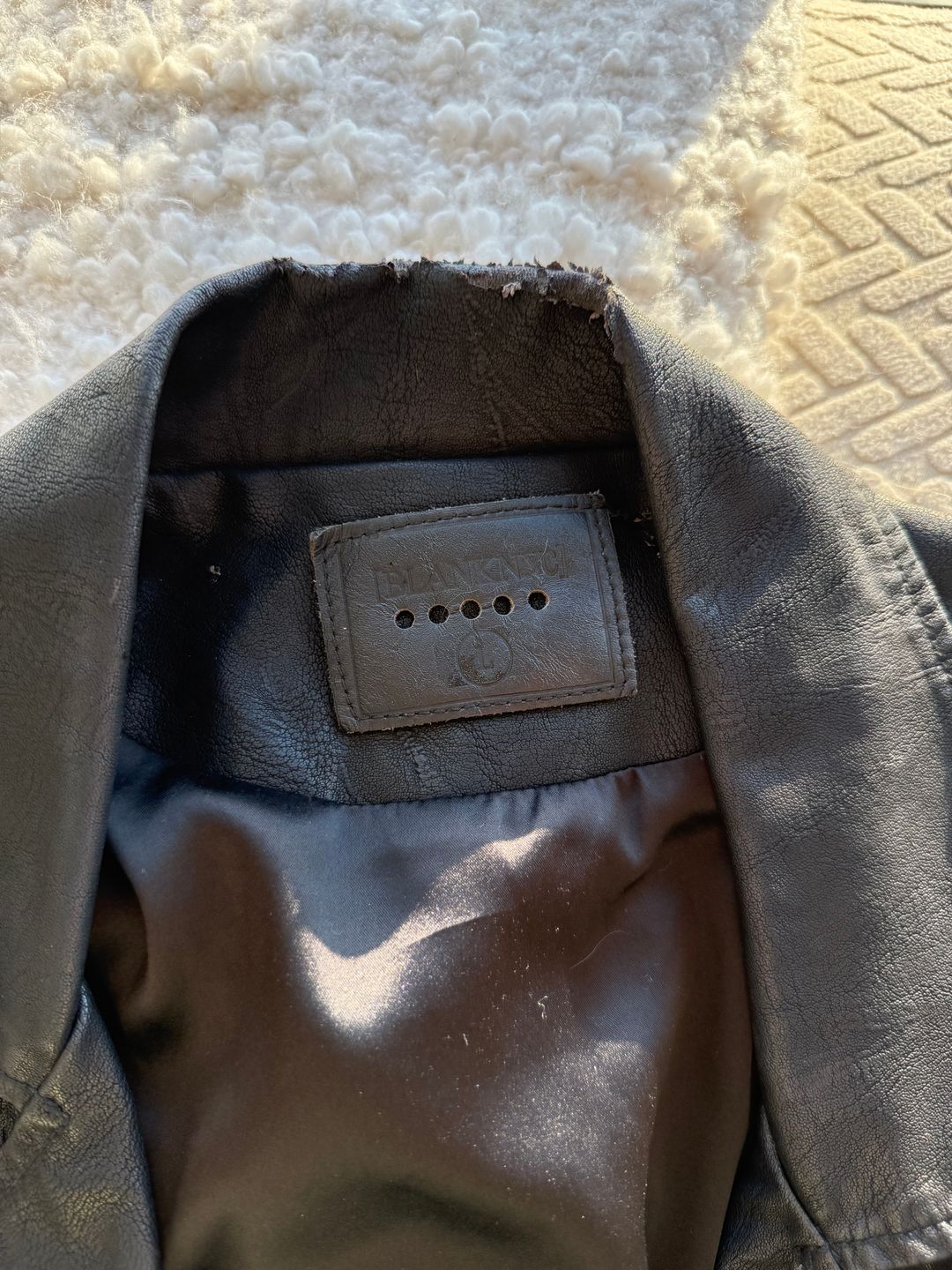 Blanknyc Cropped leather jacket