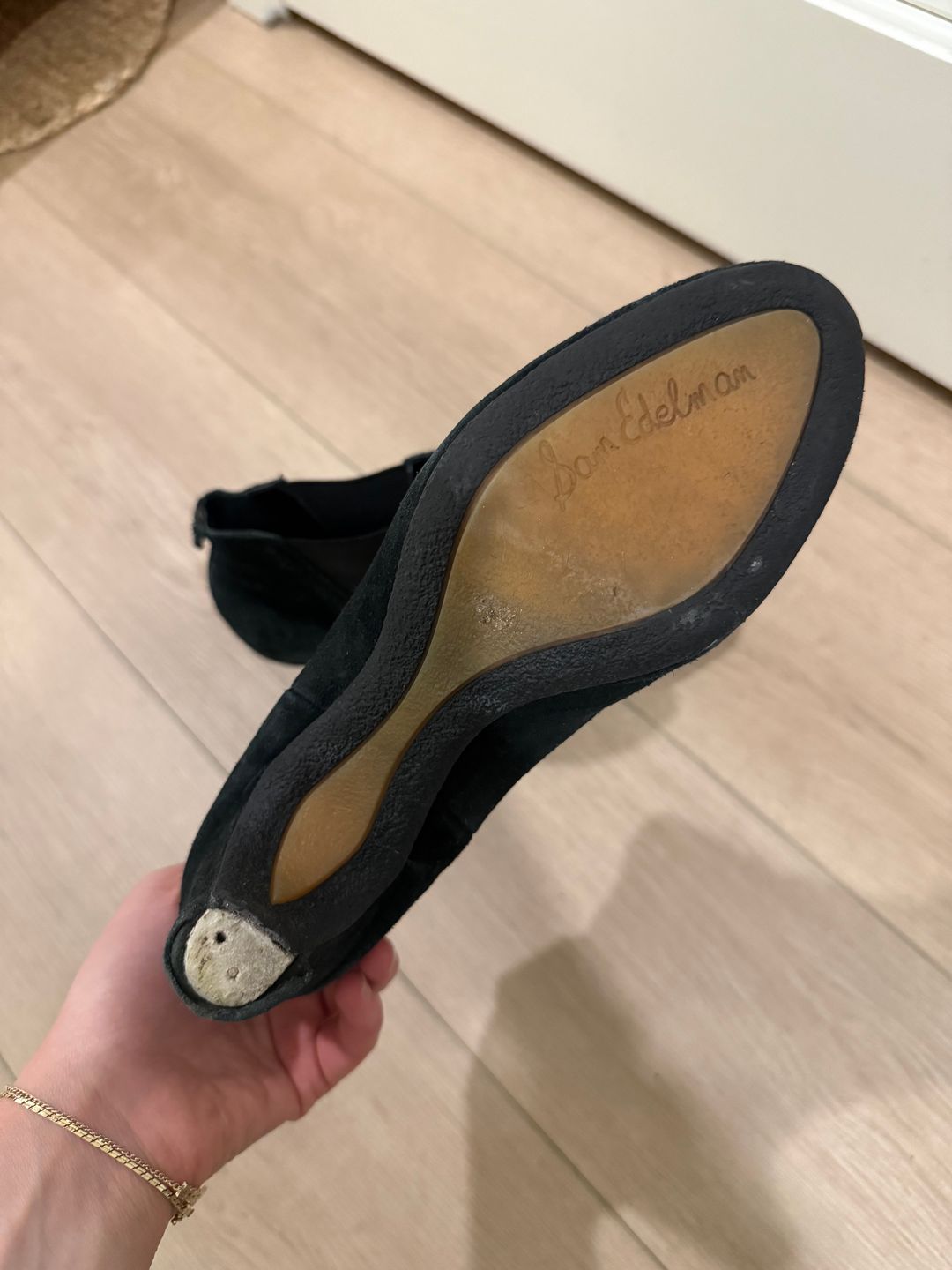 Sam Edelman Black suede booties