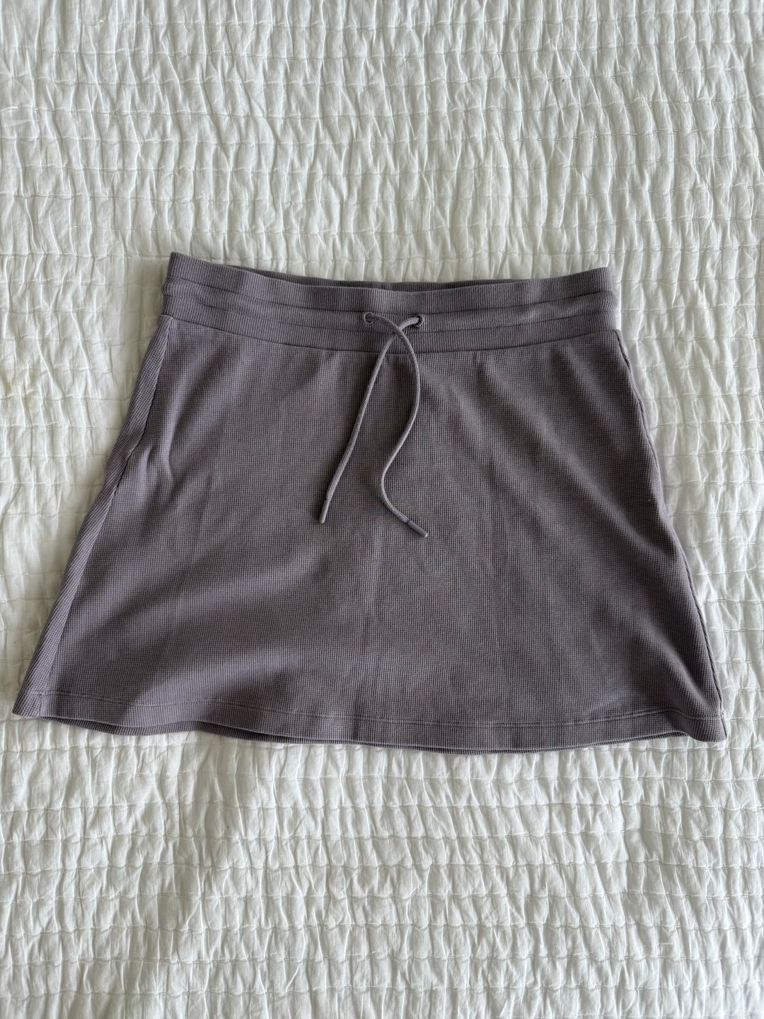 Aritzia Sunday Best Liu Baby Waffle Skirt and Top