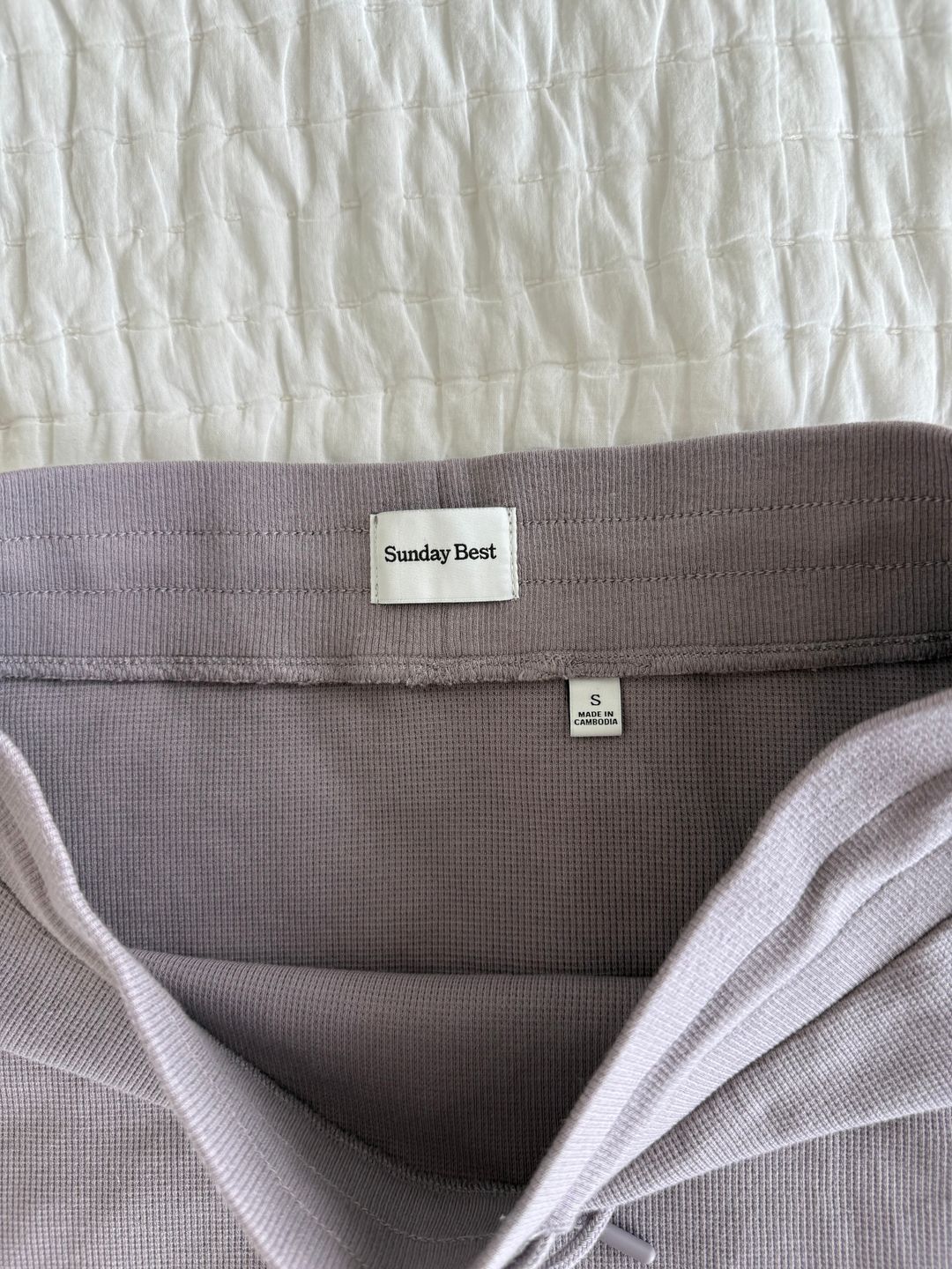 Aritzia Sunday Best Liu Baby Waffle Skirt and Top