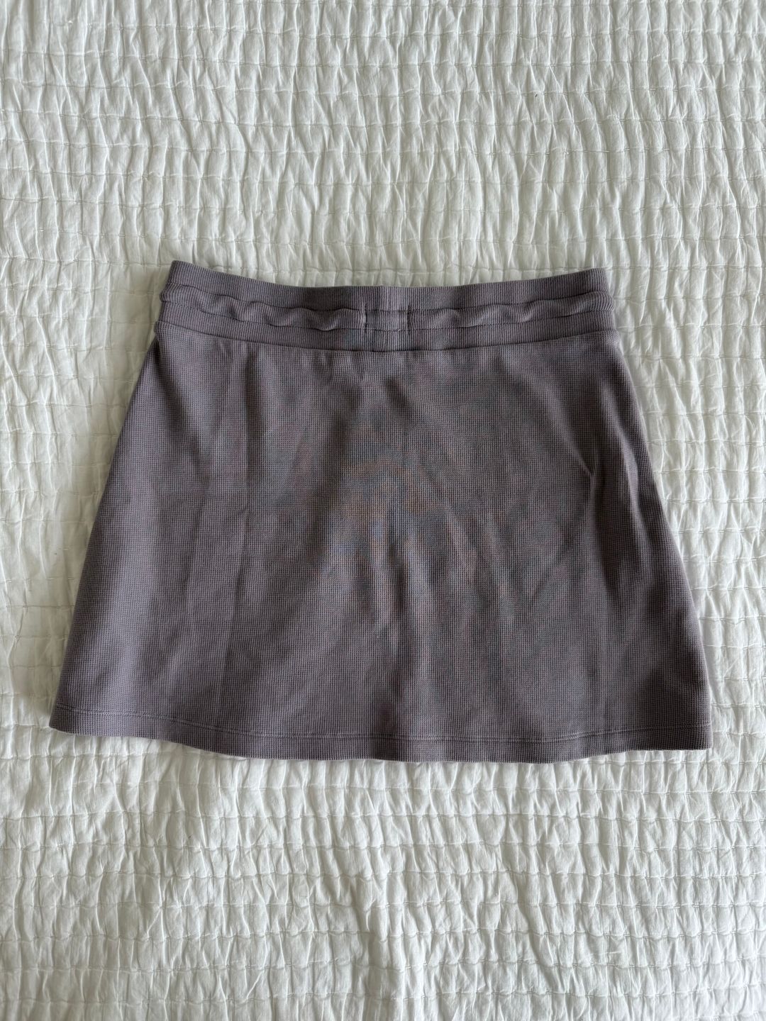 Aritzia Sunday Best Liu Baby Waffle Skirt and Top