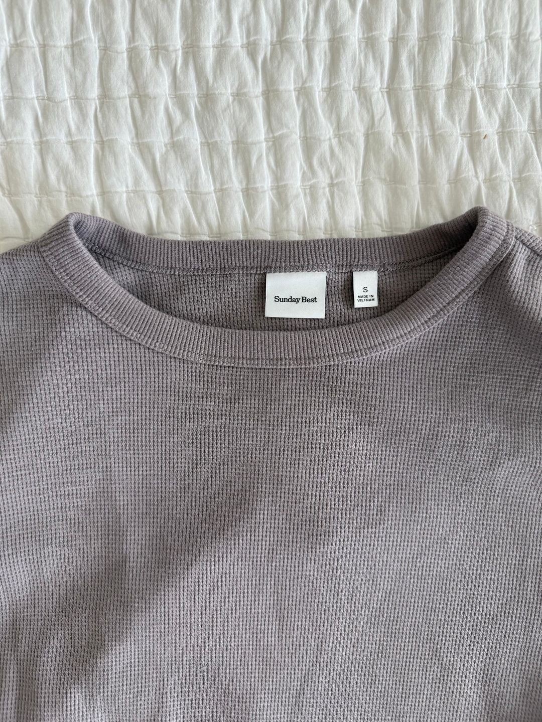 Aritzia Sunday Best Liu Baby Waffle Skirt and Top