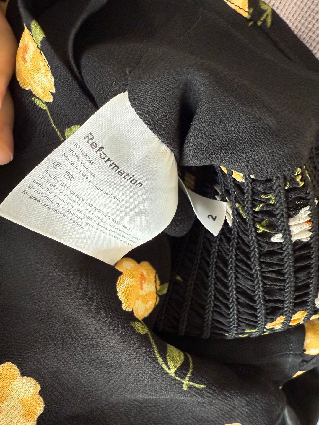 Reformation Reformation Grove Square Neck Top