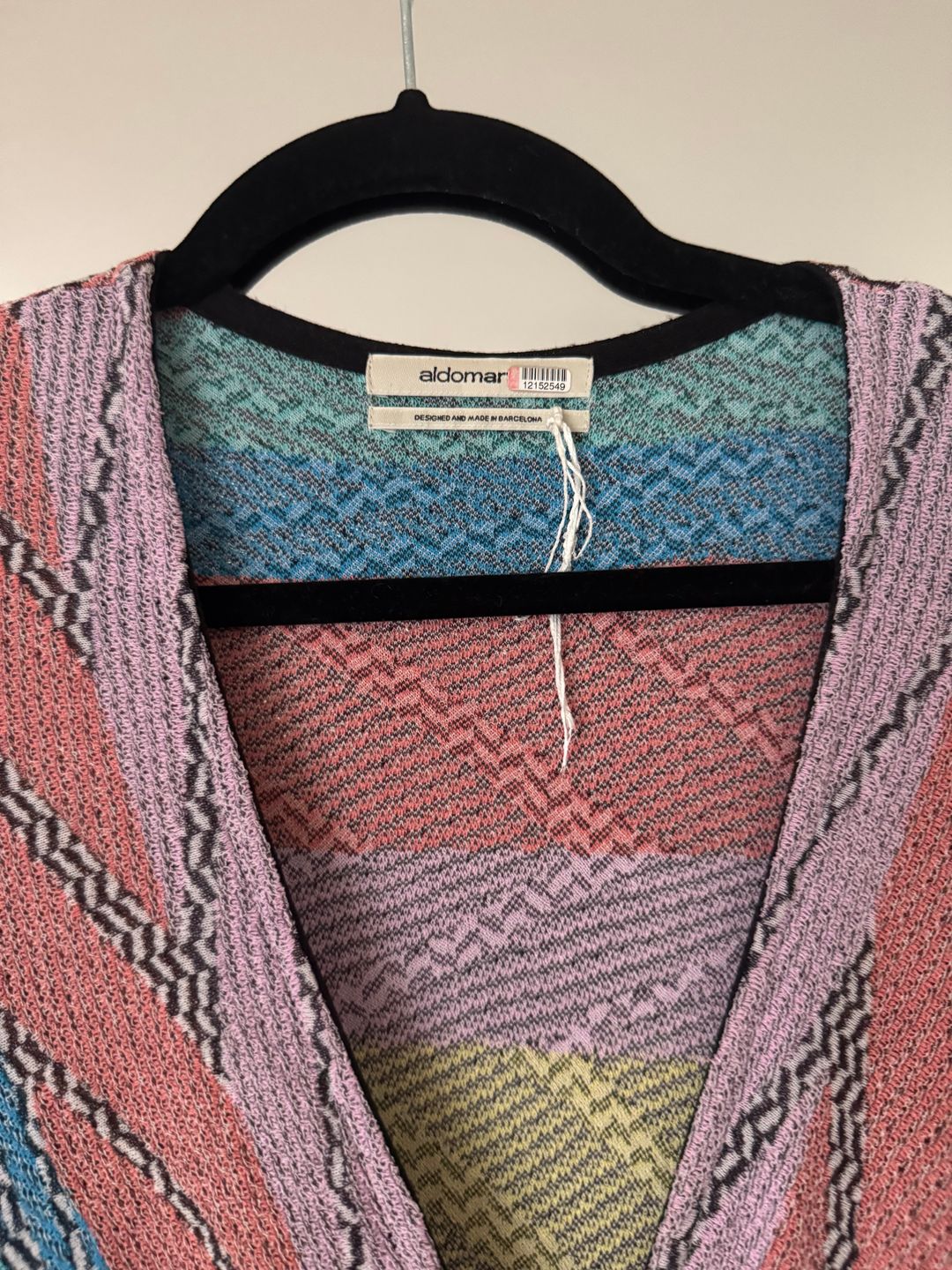 aldomar Vintage fabulous pride party rainbow knit dress