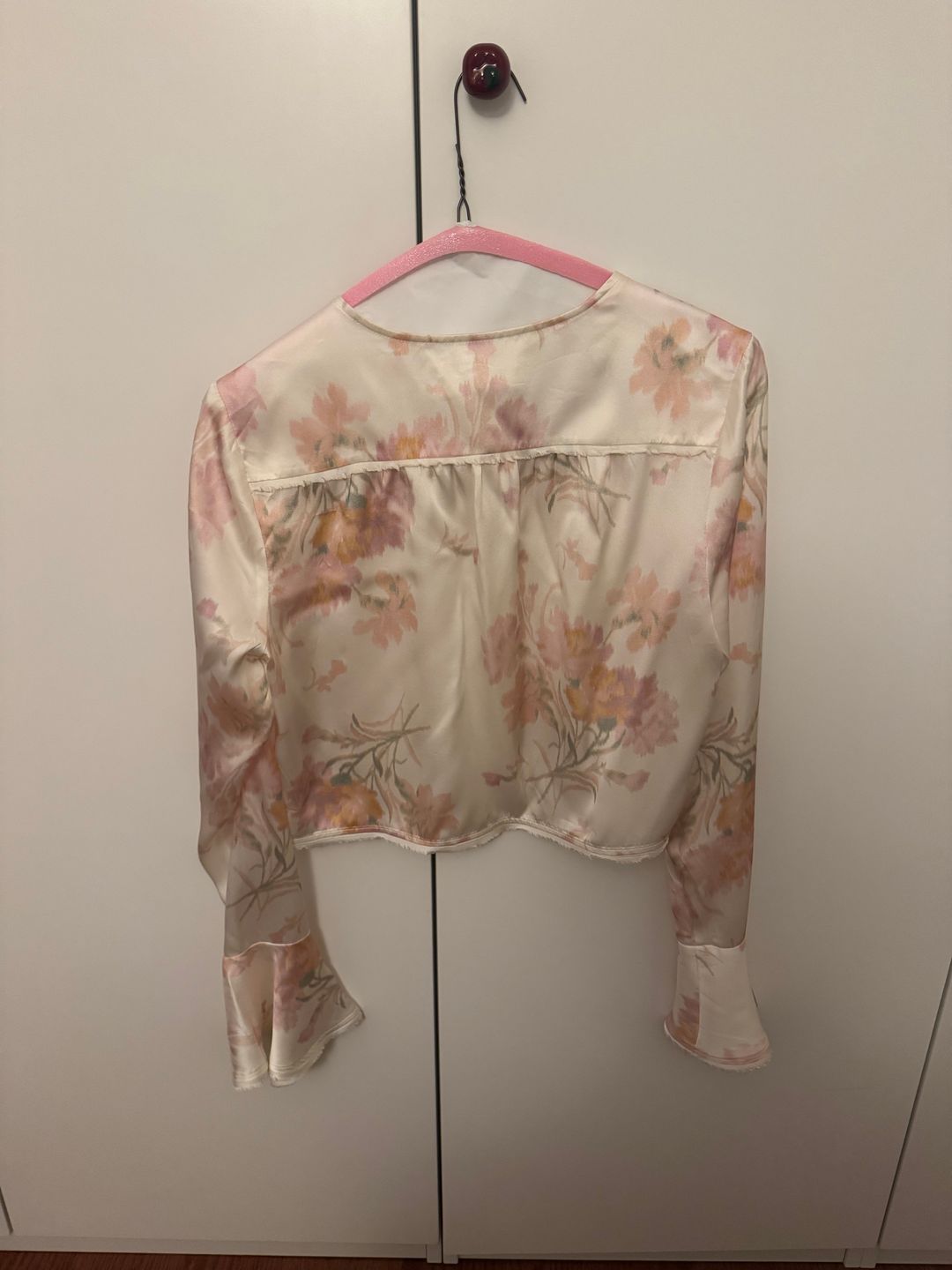 LoveShackFancy Loveshackfancy silk button down blouse 