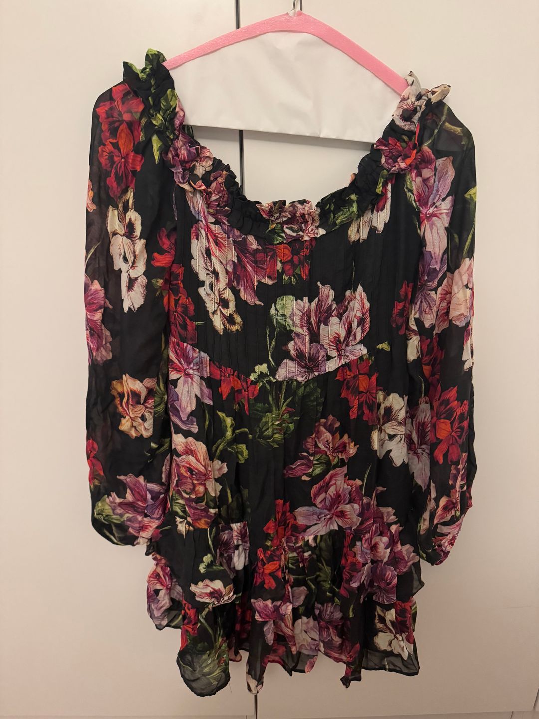 Knightly Floral Print Mini Dress