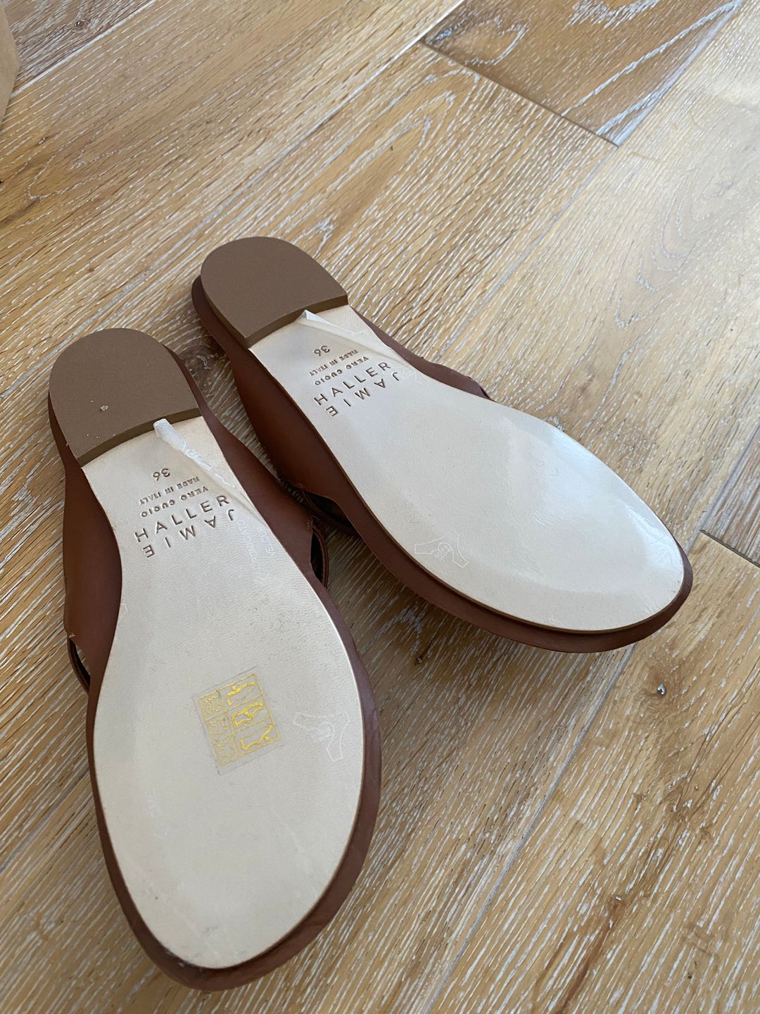 NWT Jamie Haller The Thong in Cognac