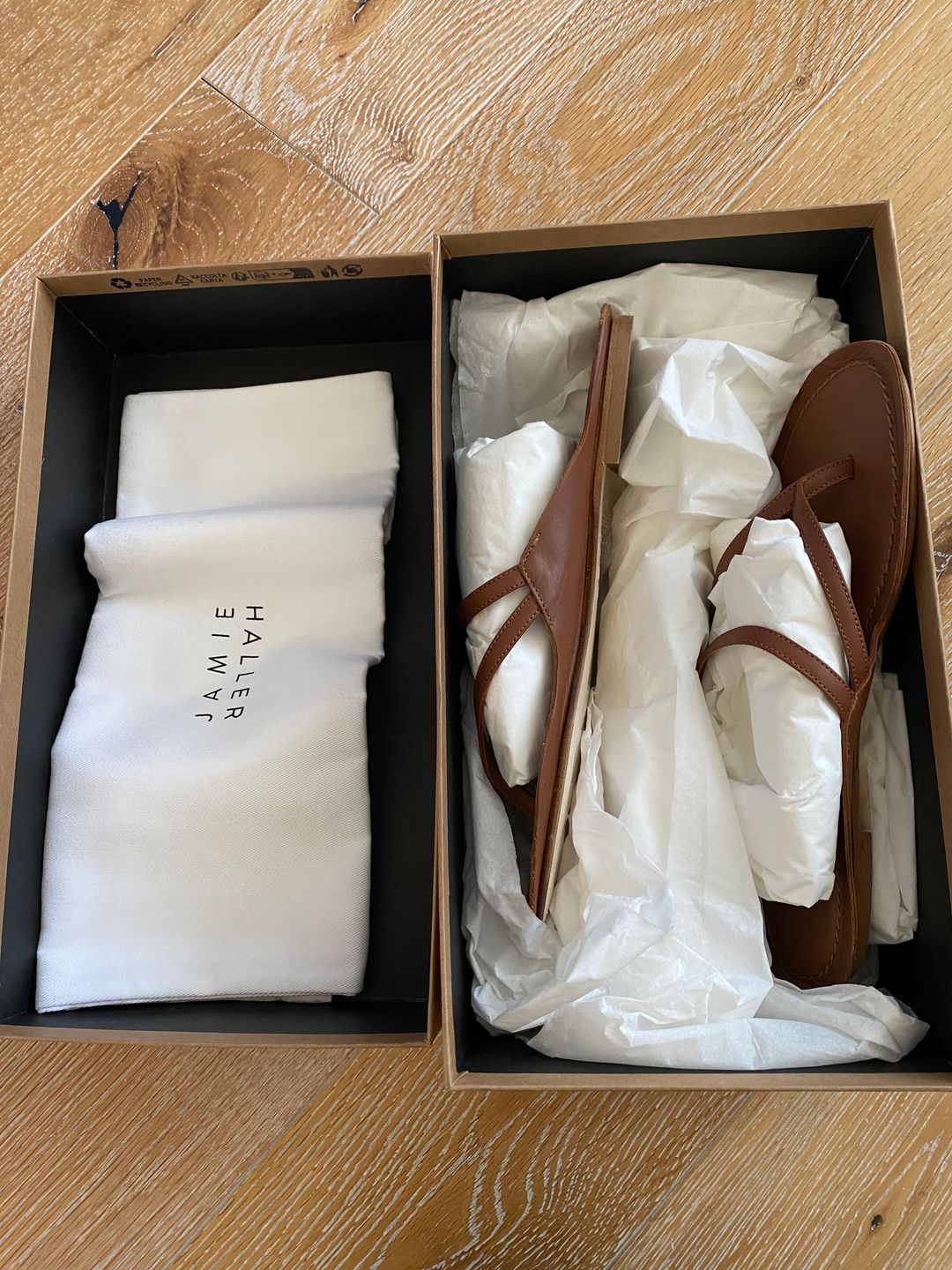 NWT Jamie Haller The Thong in Cognac