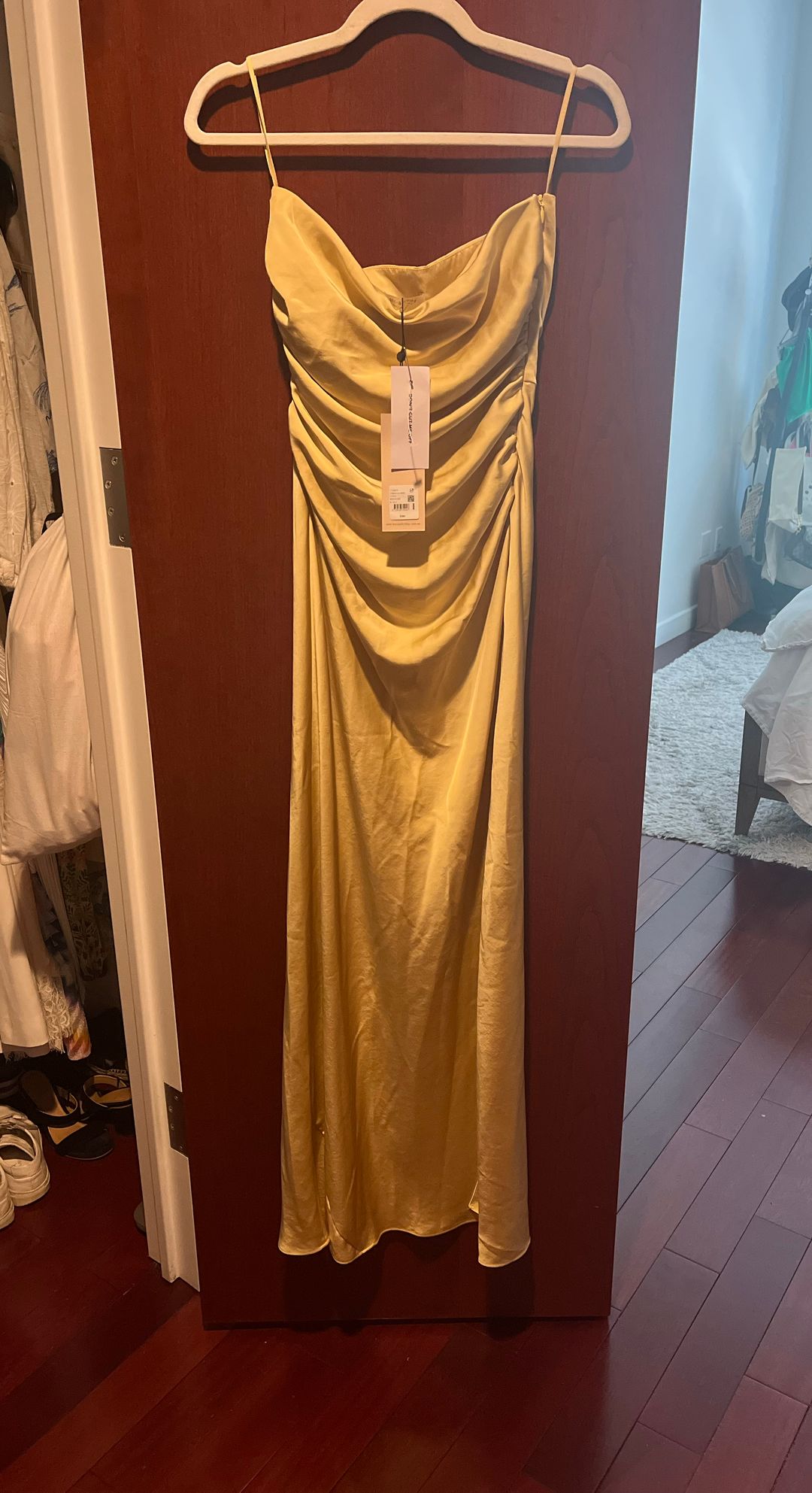 ETERNITY STRAPLESS DRESS in CITRUS