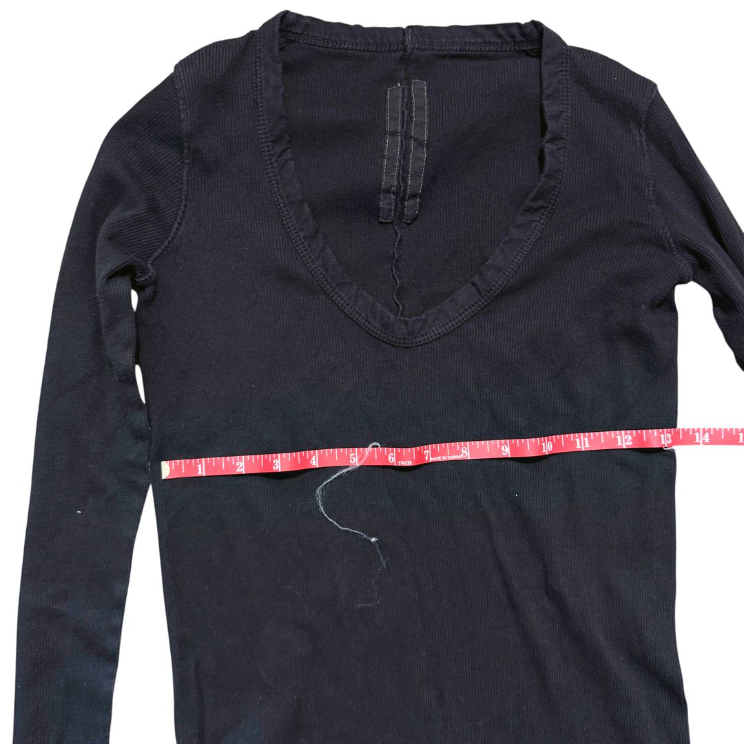 NWT DRKSHDW by Rick Owens Scoop neck long sleeve shirt