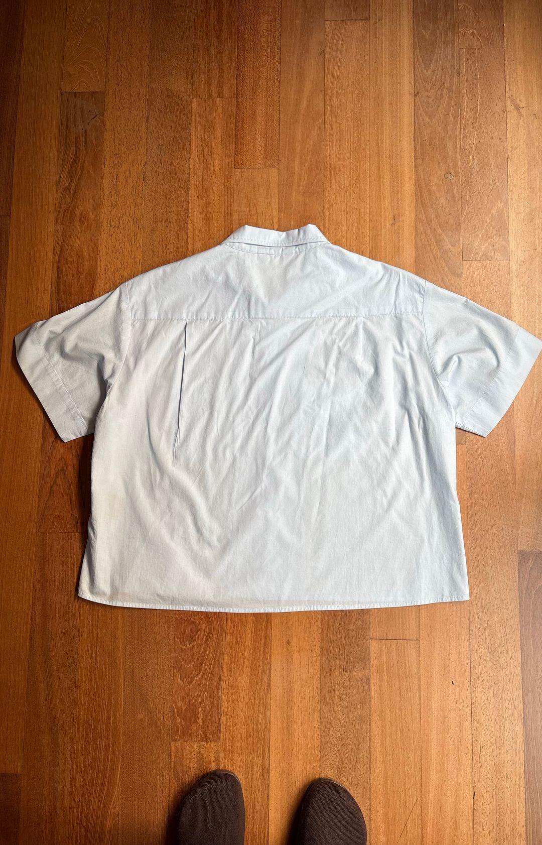 Jamie Haller Cotton Boxy Cropped Camp Shirt