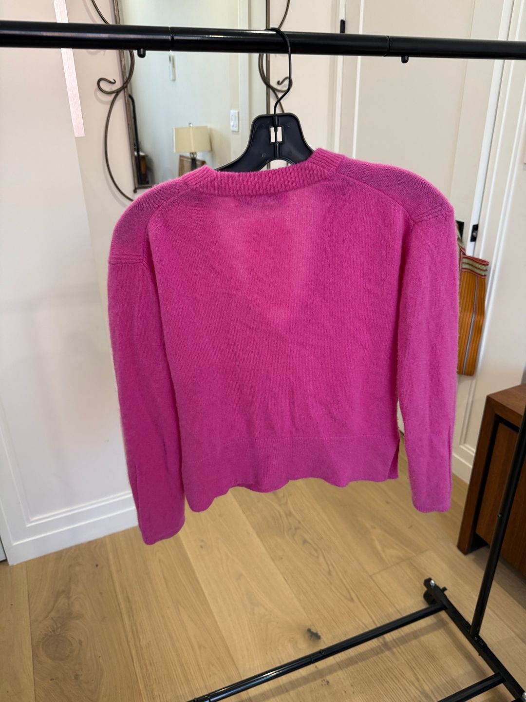 Pink fuzzy sweater
