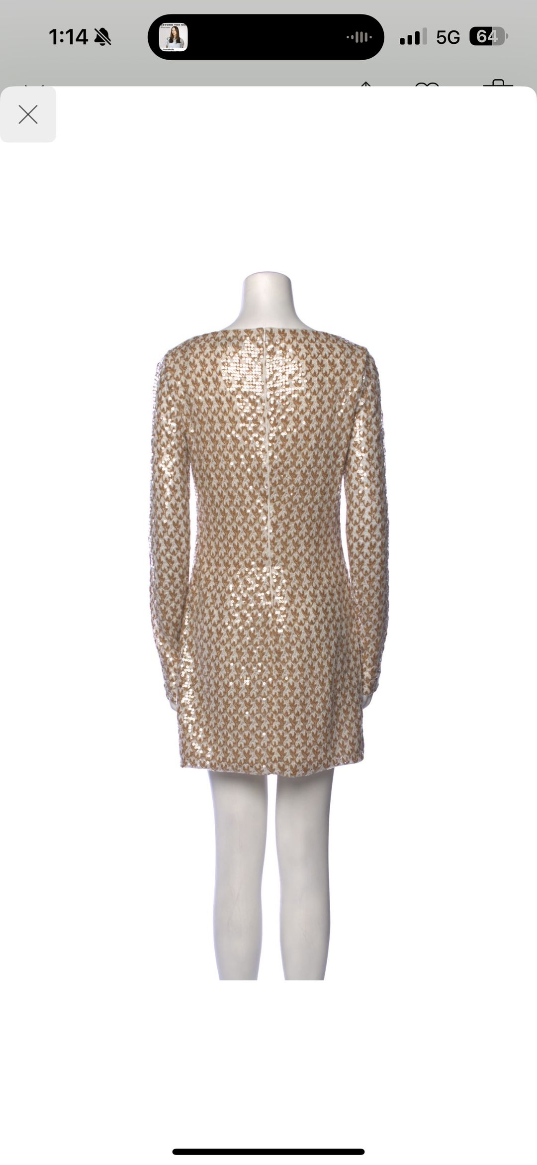 Missoni Sequined Long Sleeved Mini Dress