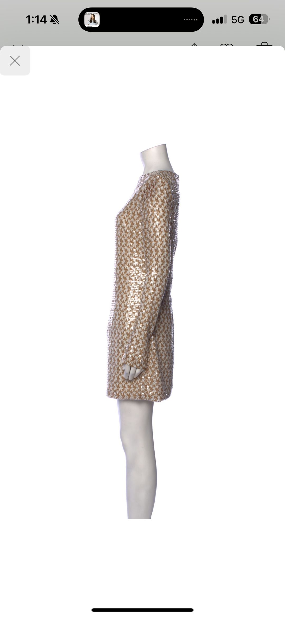 Missoni Sequined Long Sleeved Mini Dress