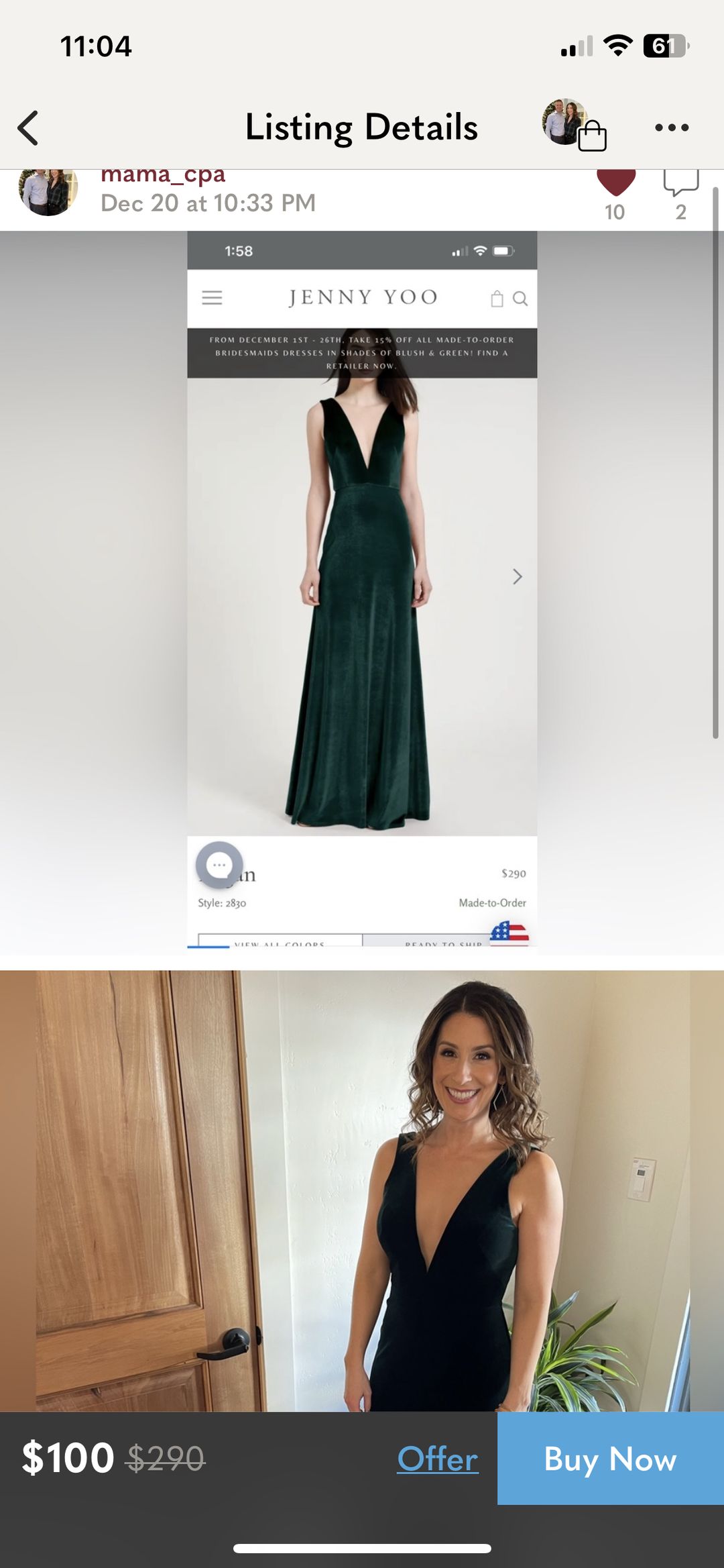 Jenny Yoo bridesmaid dress