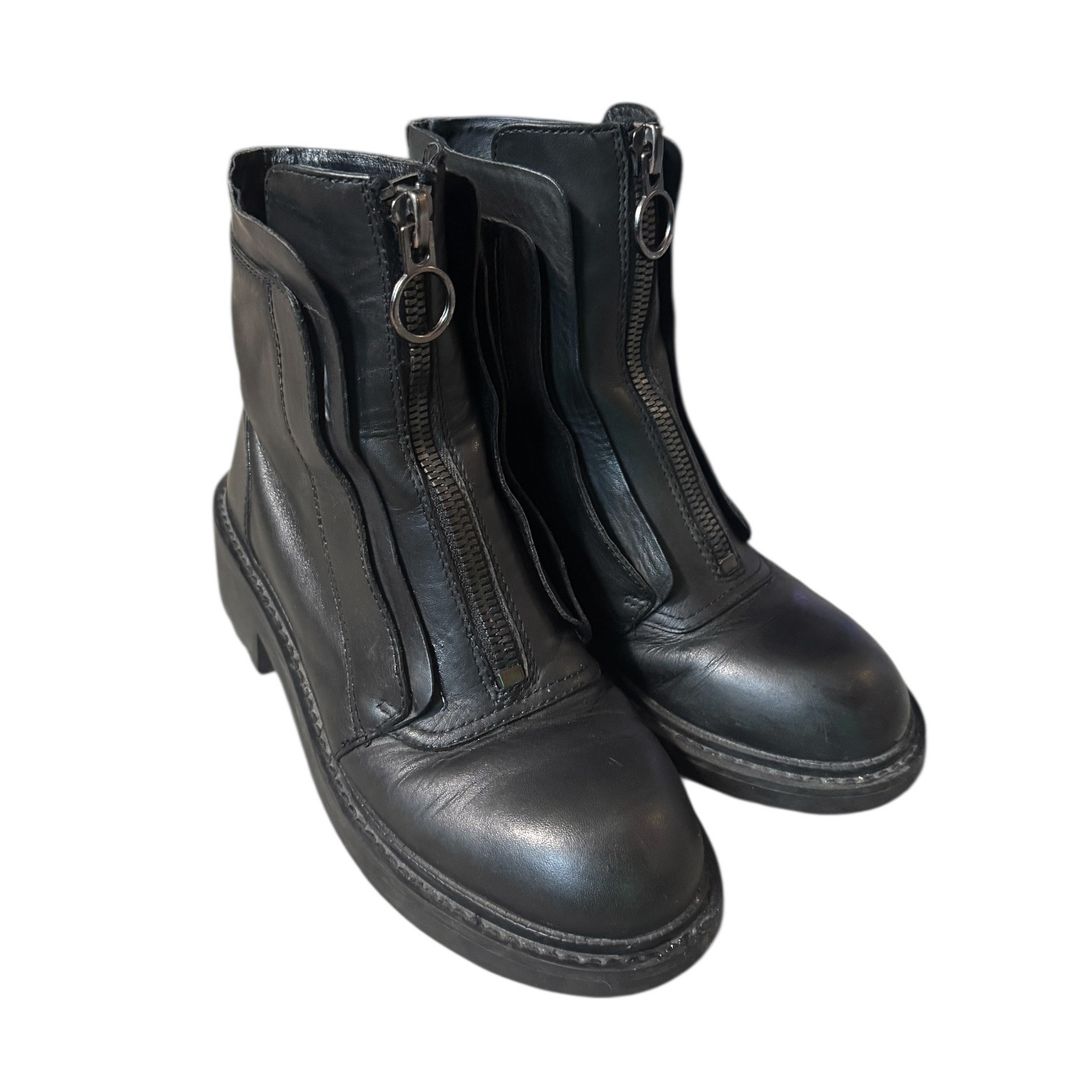 Space zip moto combat biker boots
