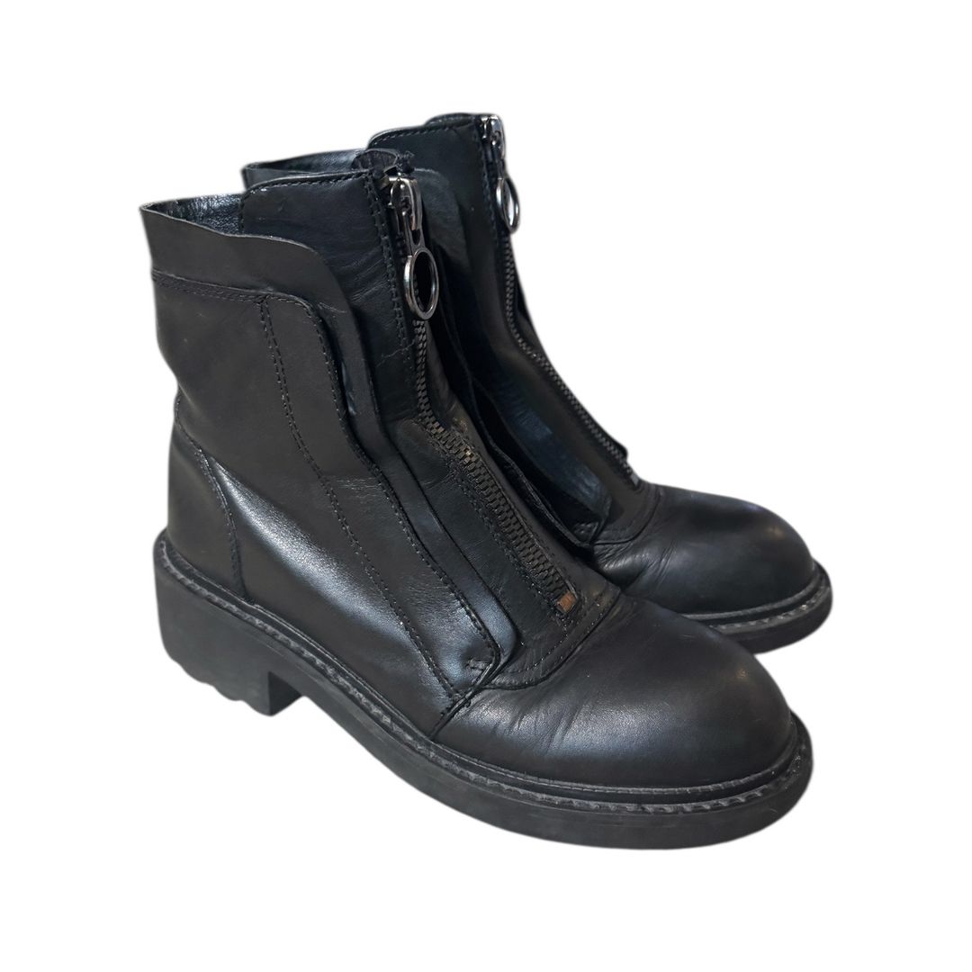 Space zip moto combat biker boots