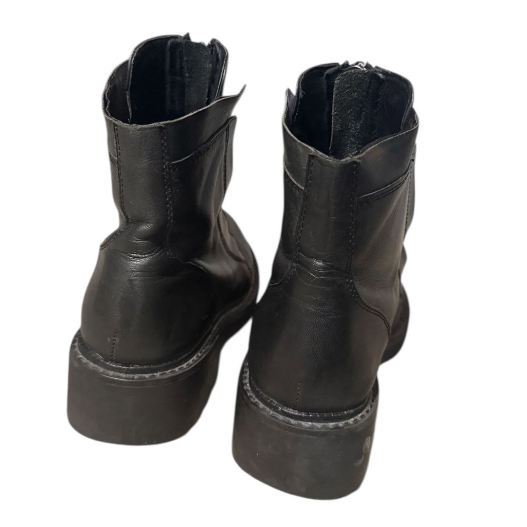 Space zip moto combat biker boots