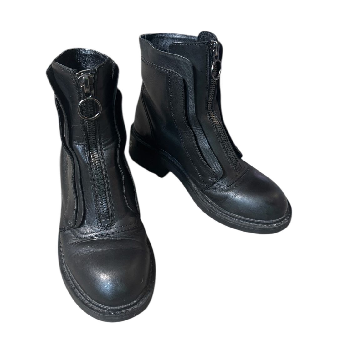 Space zip moto combat biker boots