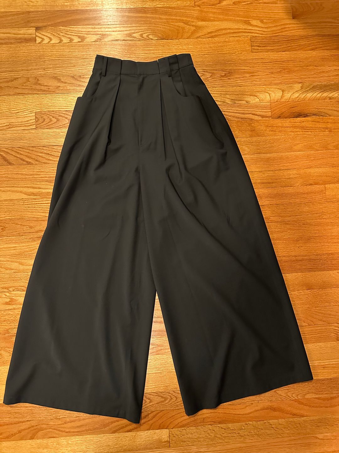 Tropical Wool Walker Wide Leg Pant