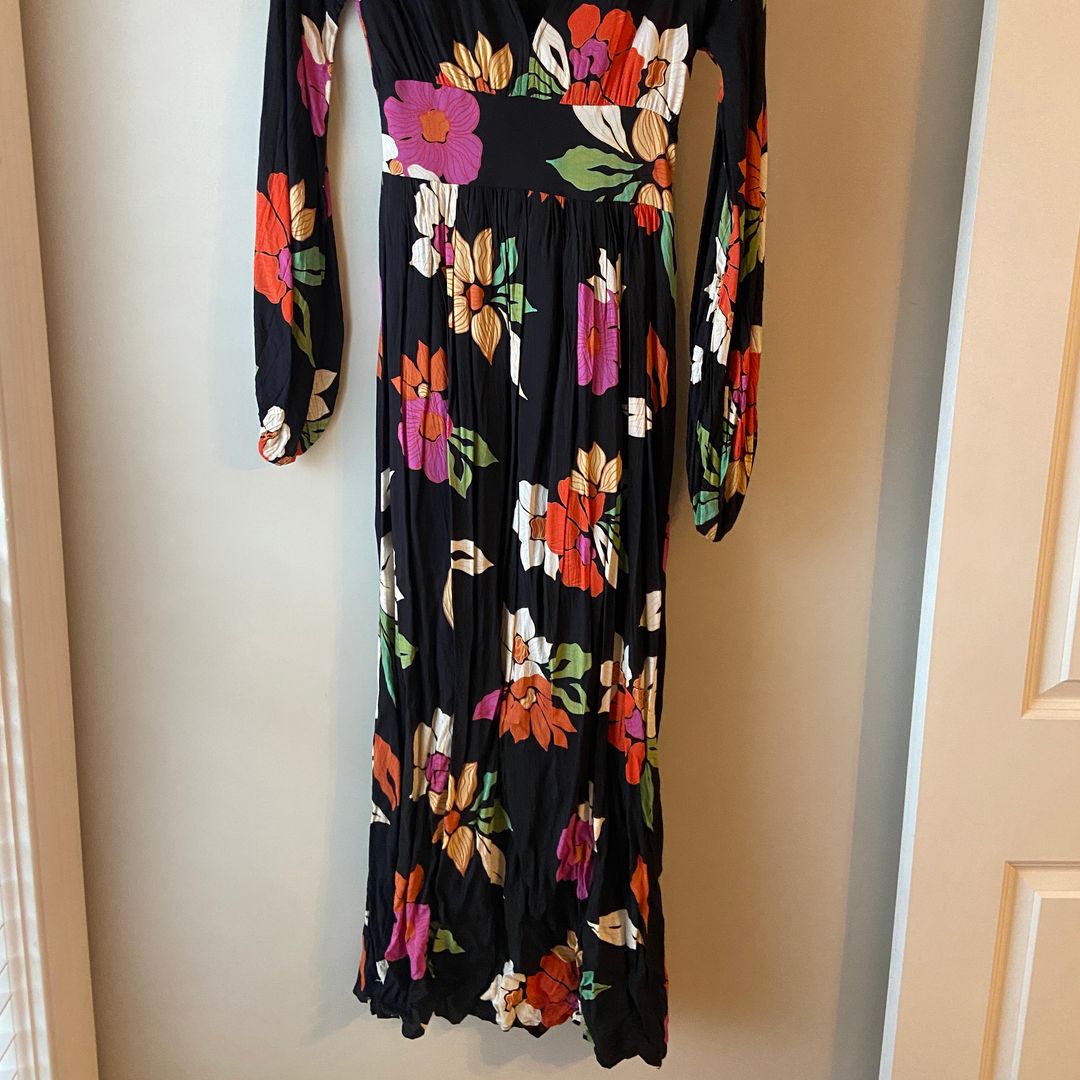 Full length floral dress
