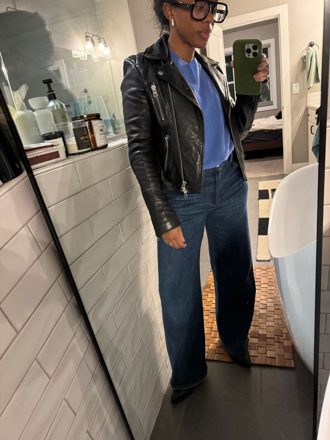 Wifred Leather Moto Jacket