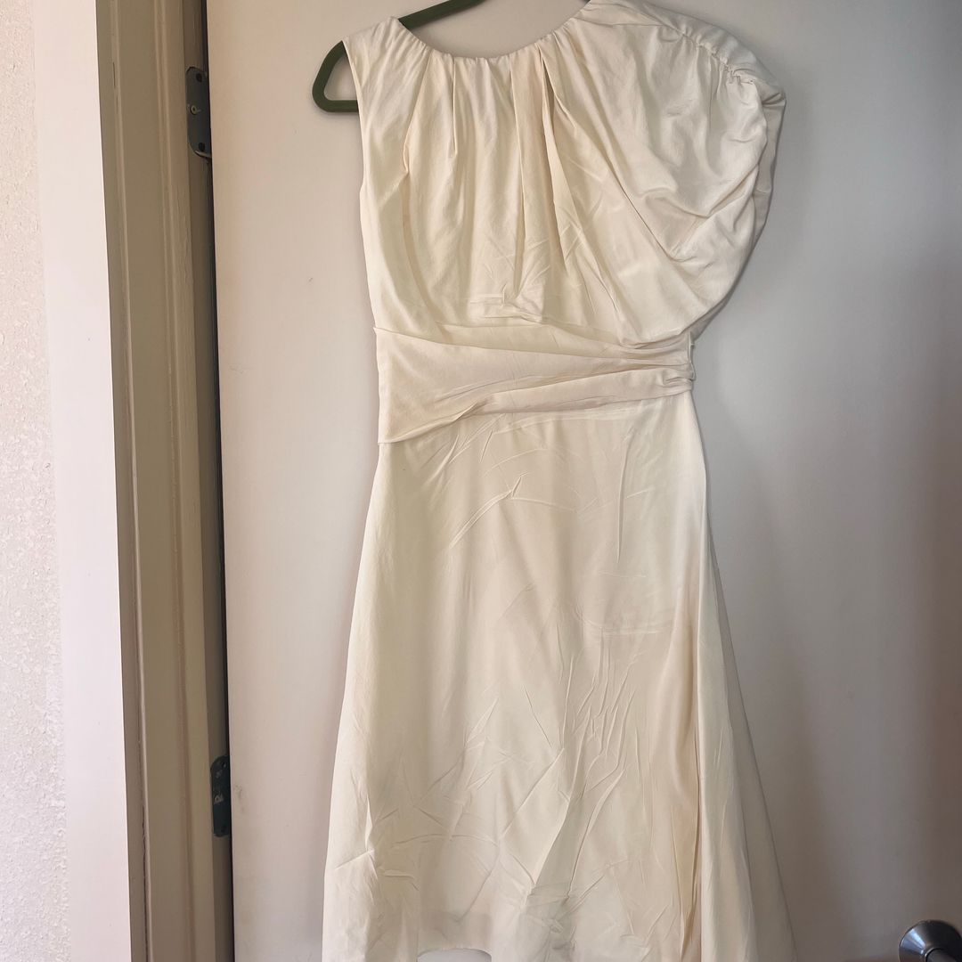 COS Butter Yellow Asymmetrical Dress