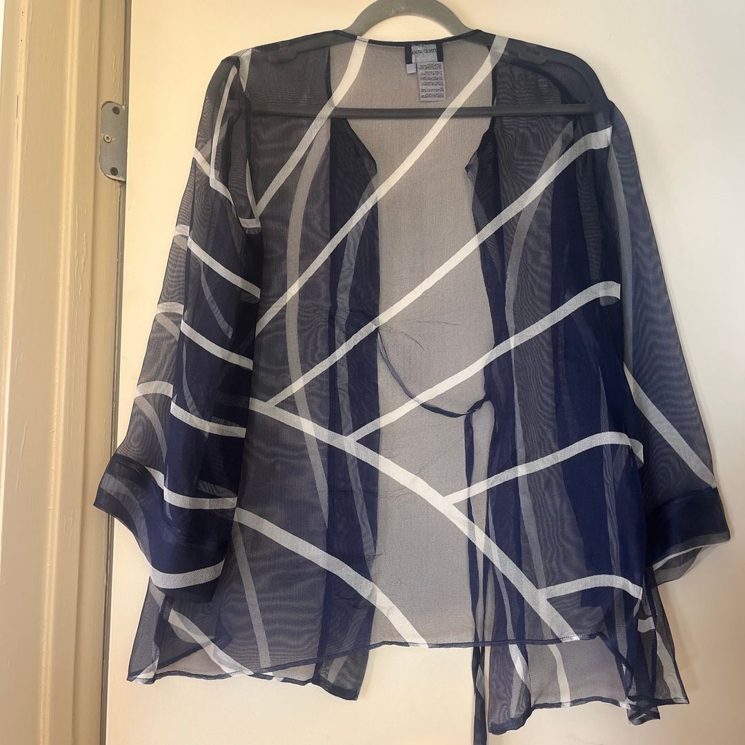 Giorgio Armani Vintage Sheer Organza Blouse