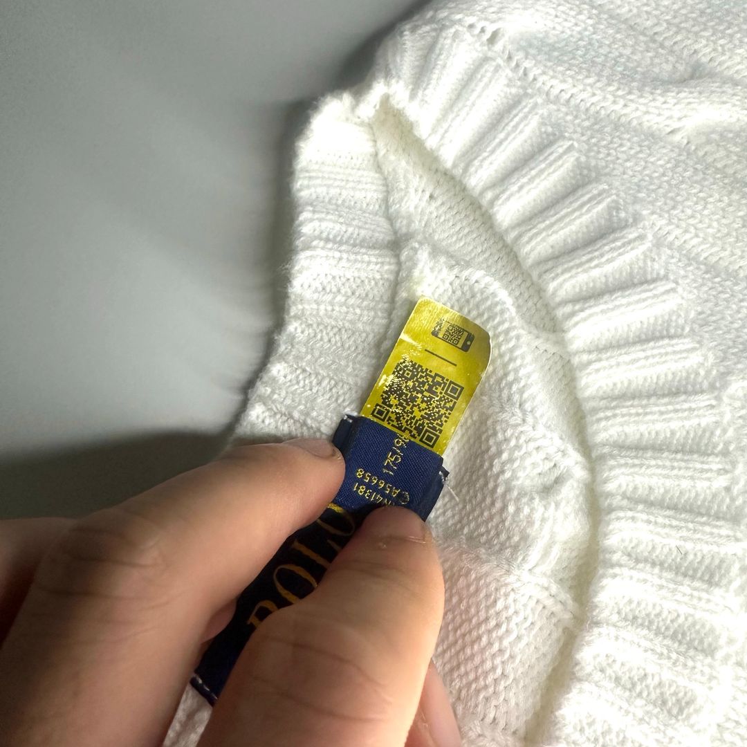 White Cable Knit Sweater