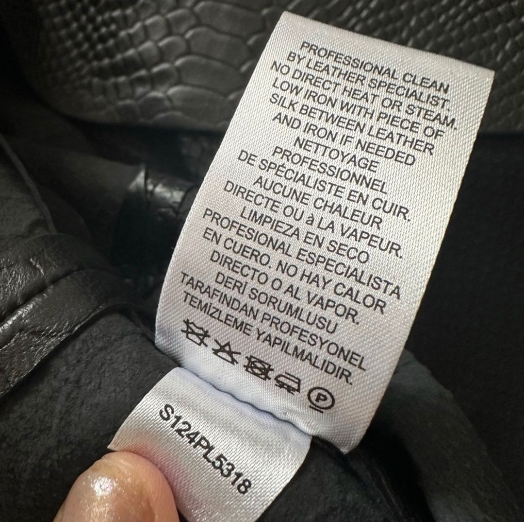 Embossed Python Circle Skirt