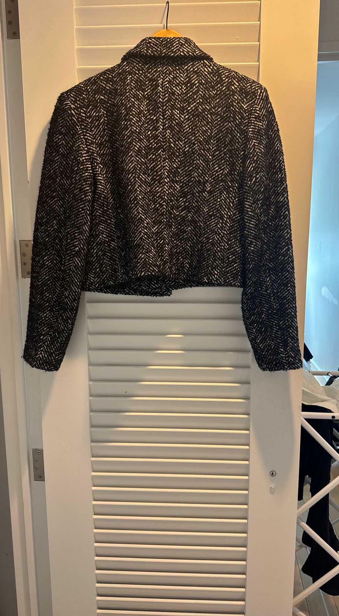 Vienna Blazer - Black and White Tweed