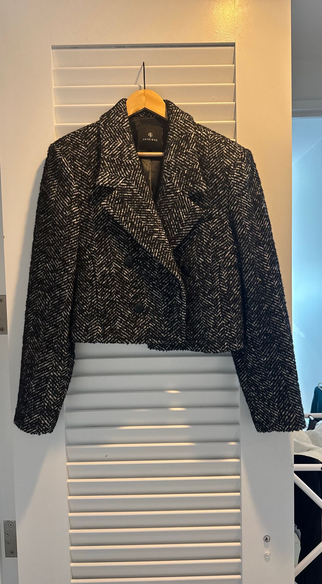 Vienna Blazer - Black and White Tweed