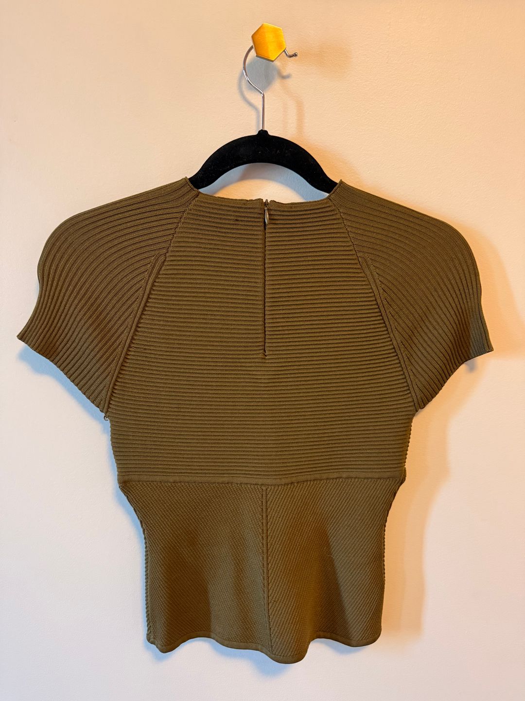 Staud Tigereye Ribbed Top 