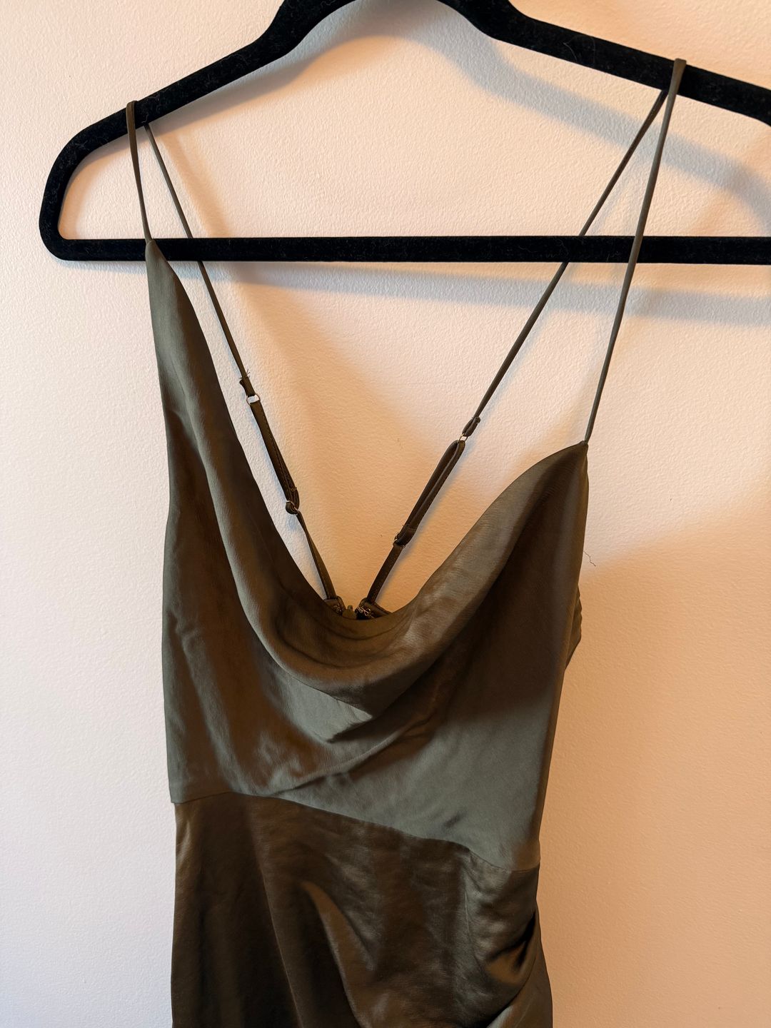 Significant Other Aria Draped Satin Gown