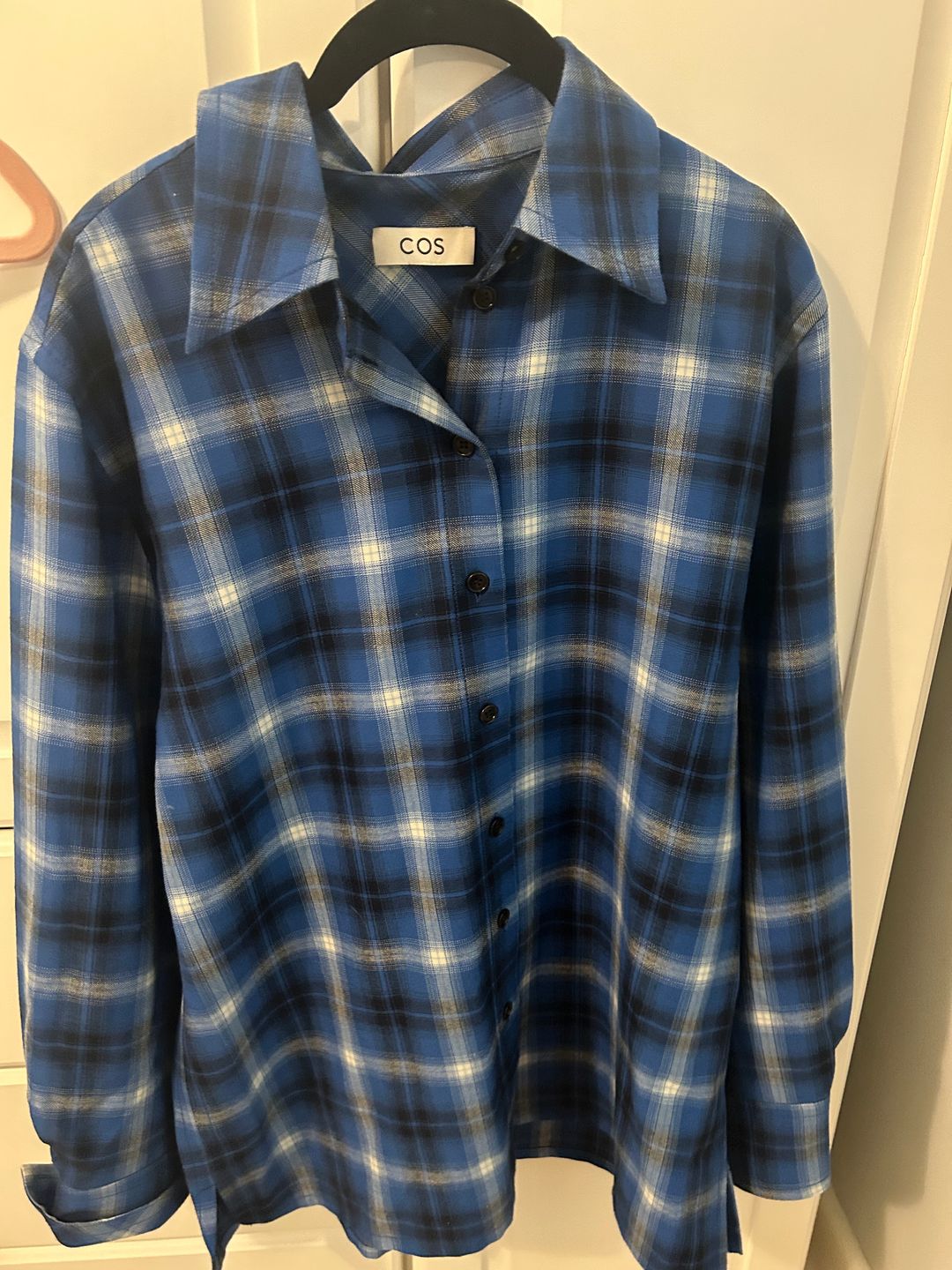 Cos blue plaid shirt