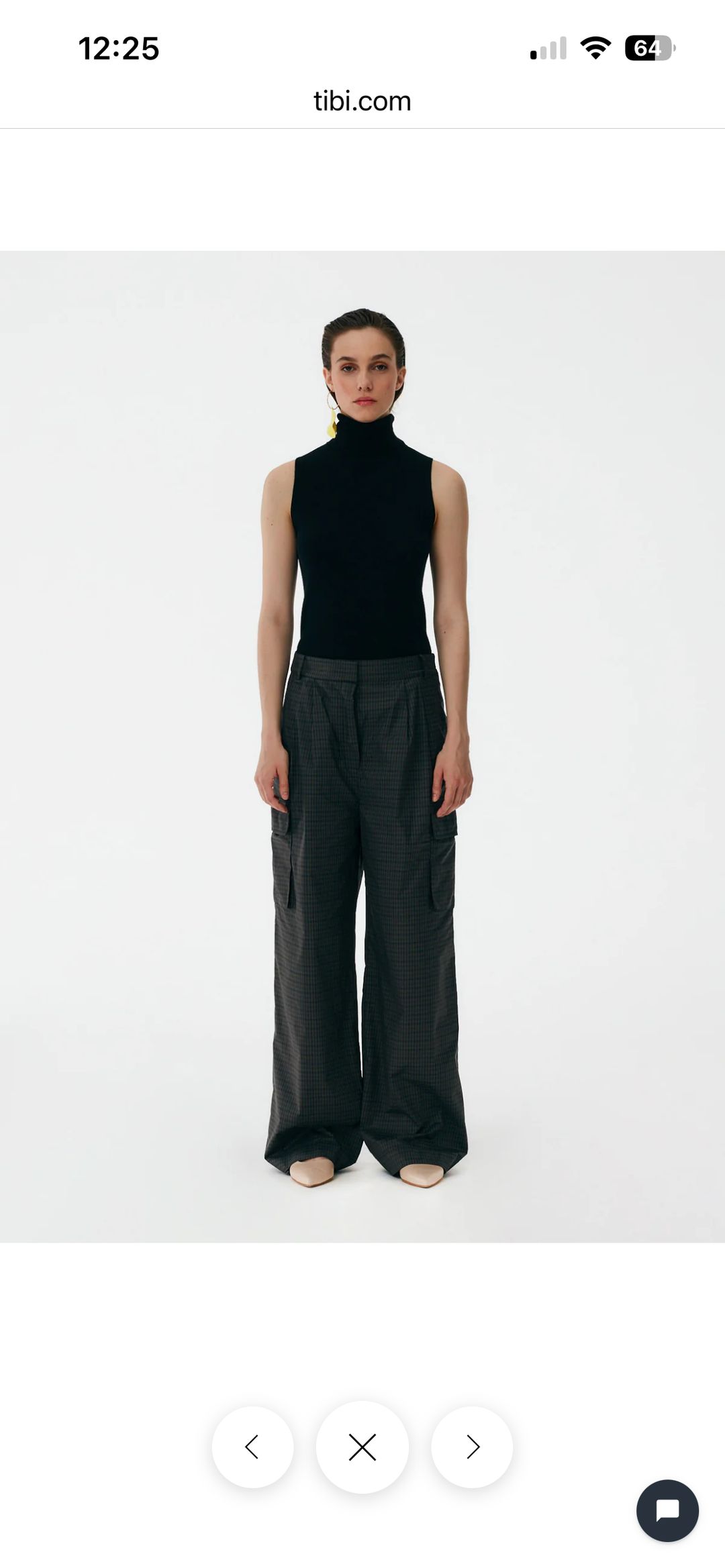 Menswear tech poly cargo Stella pant